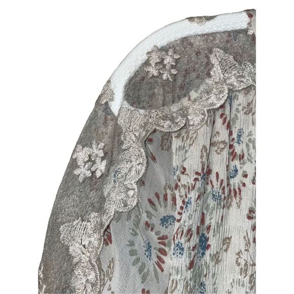 Free People Charlotte Midi Victorian Style Floral Dress - Picture 6 of 15